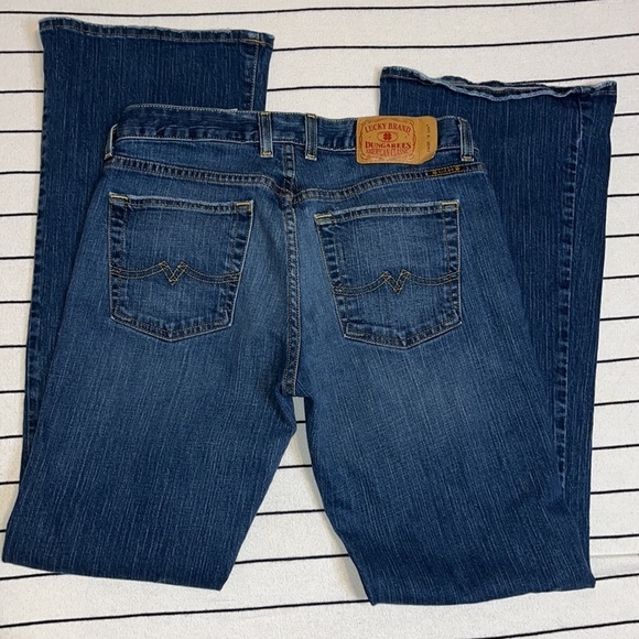 Vintage Lucky Brand Sweet N Low USA Made Flared Leg Jeans Size 8 - Picture 2 of 15